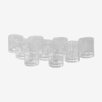 Mini octagonal shot glasses