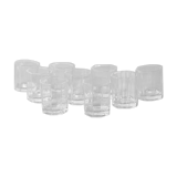 Mini octagonal shot glasses