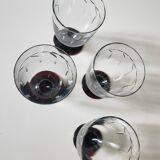 4 antique glasses