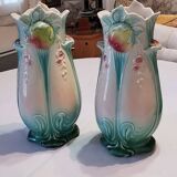 Rare de bruyn fives de lille - beautiful set in slip (art nouveau circa