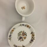 vintage Moustier coffee cups décor