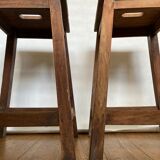 Pair of wooden stools