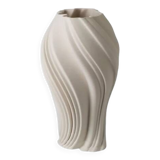 Nordic White Swirl Ceramic Vase, Abstract Decorative Home Decor