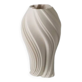 Nordic White Swirl Ceramic Vase, Abstract Decorative Home Decor