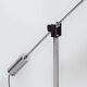 Chrome space age floor lamp from the 70s with adjustable rod arm