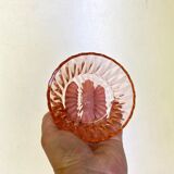 Vintage pink glass ramekins