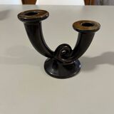 Gien earthenware candlestick / candlestick