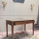 Bureau plat en noyer de style Louis XVI XIX eme siècle