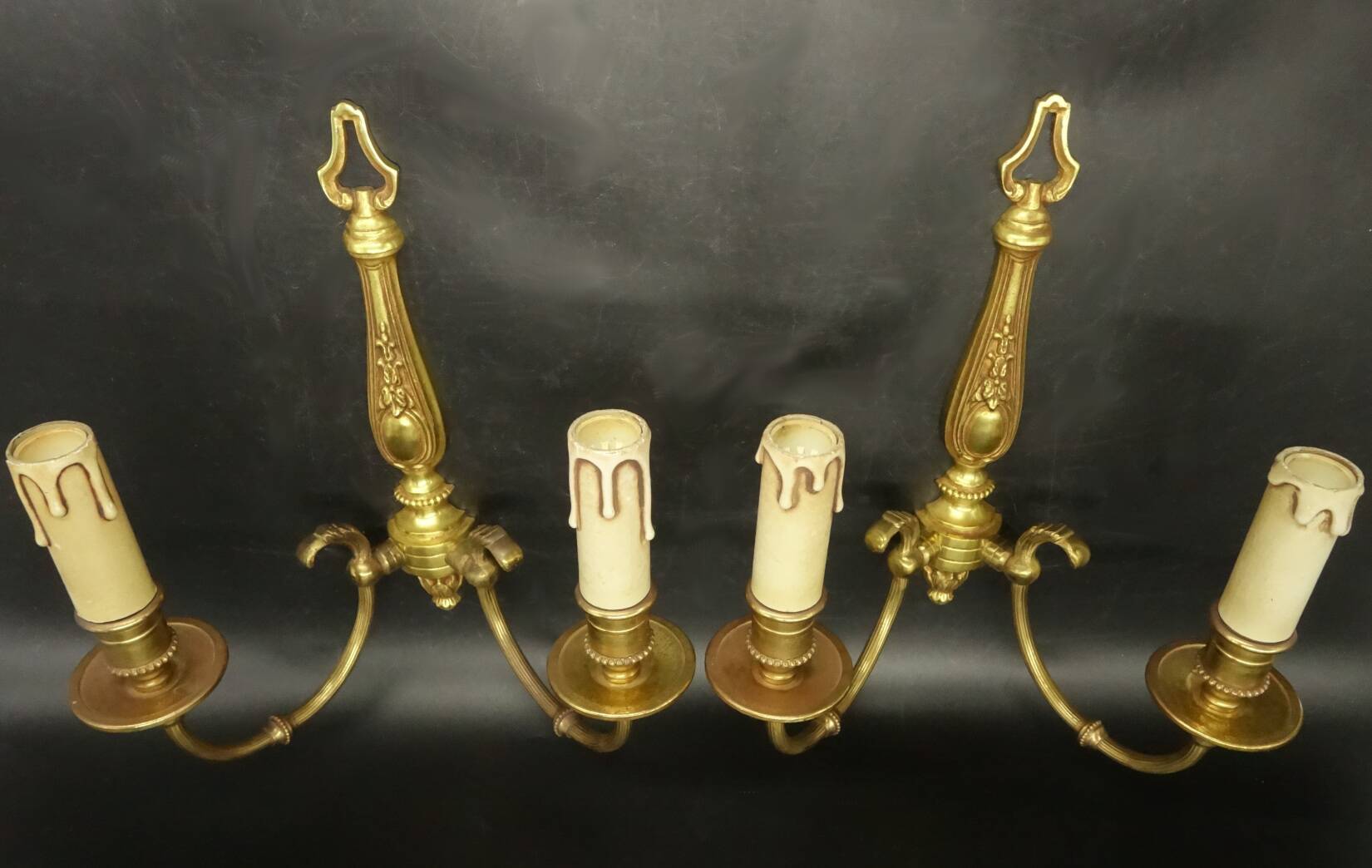 Pair of Louis XVI style wall lights