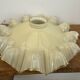 Vintage pleated glass lace lampshade ceiling light