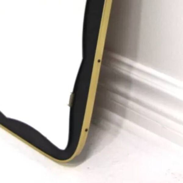 Set de 2 miroirs scandinave en métal, suède 1960