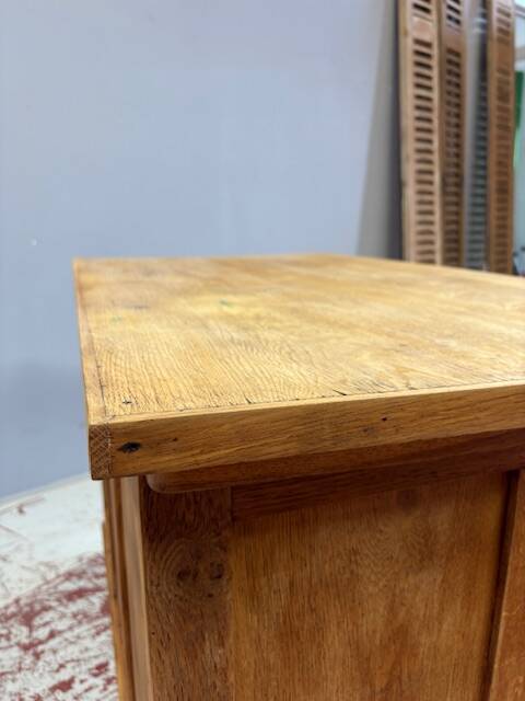 1950s oak veneer desk