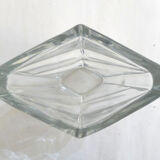 Crystal vase, triangle relief
