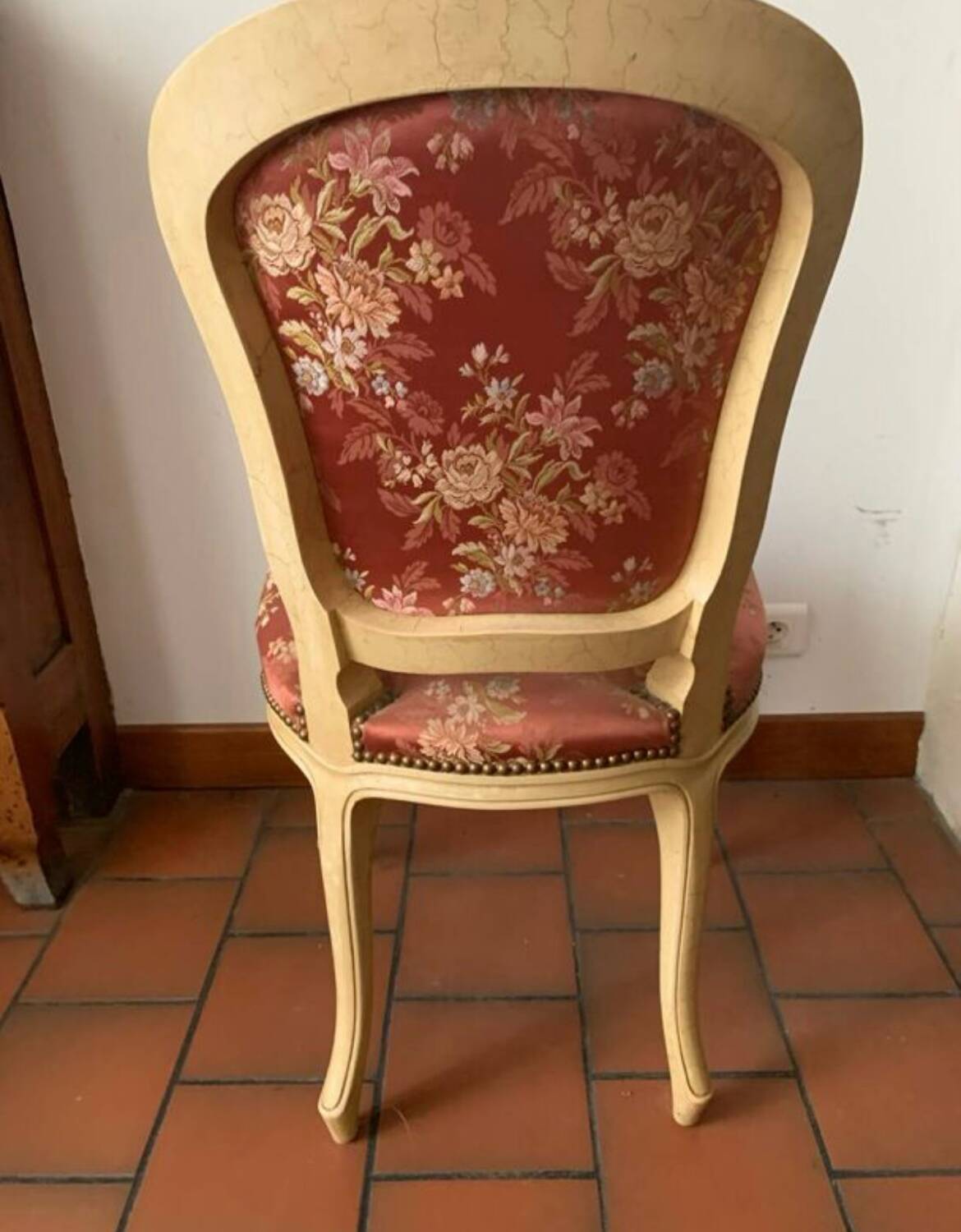 Bergère armchair and chair