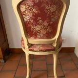 Bergère armchair and chair