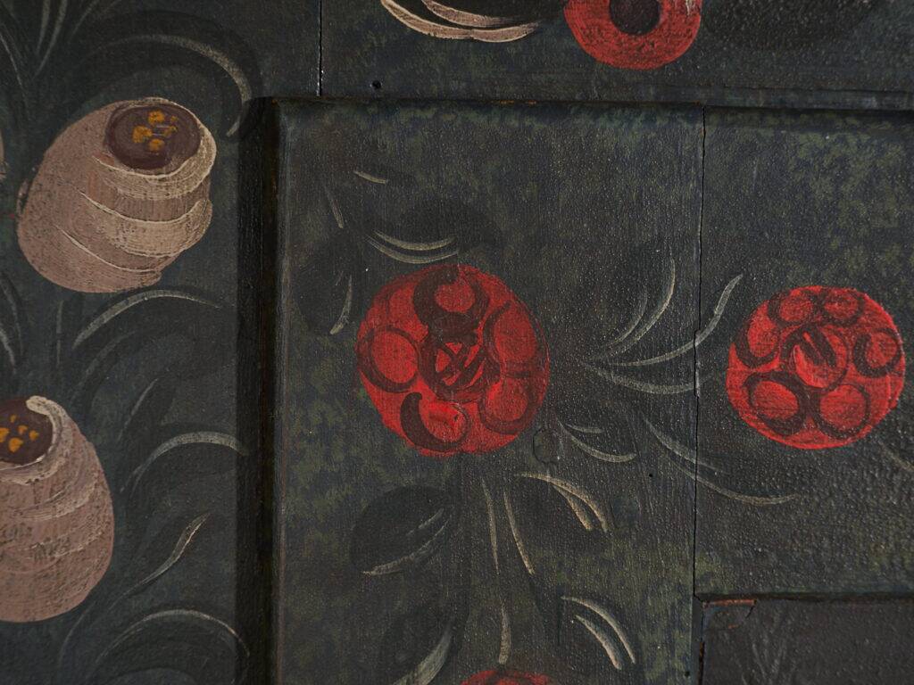 Antique painted pine wardrobe – Austro-Hungarian Empire, Year 1835