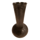 Single-stem vase in pewter signed Leboeuf