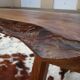 Brutalist bench in solid wood