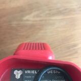 Applique/spot design année 80 rouge orientable