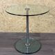 1970s 1980s Coffee Table Side Table in Chrome and Glass Space Age Design