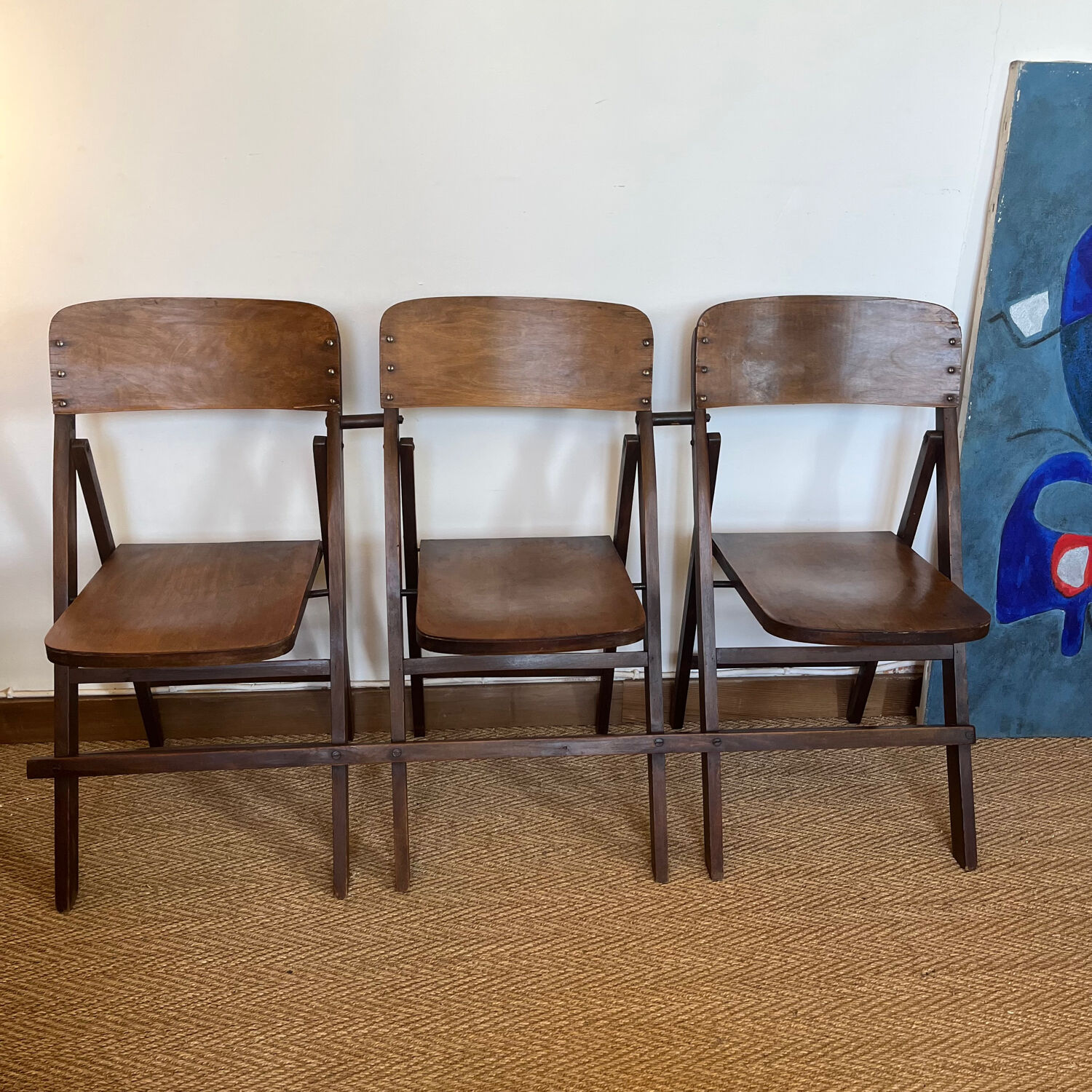 Old cinema bench circa 1940