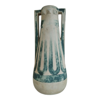 Antique amphora vase signed Donbac