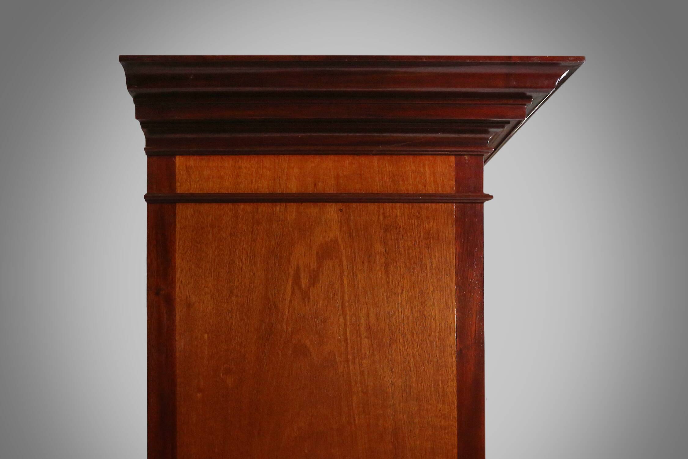 Exquisite Empire Style library cabinet with glass doors, Belgium, 1950s