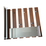Porte manteau mural à latte avec miroir