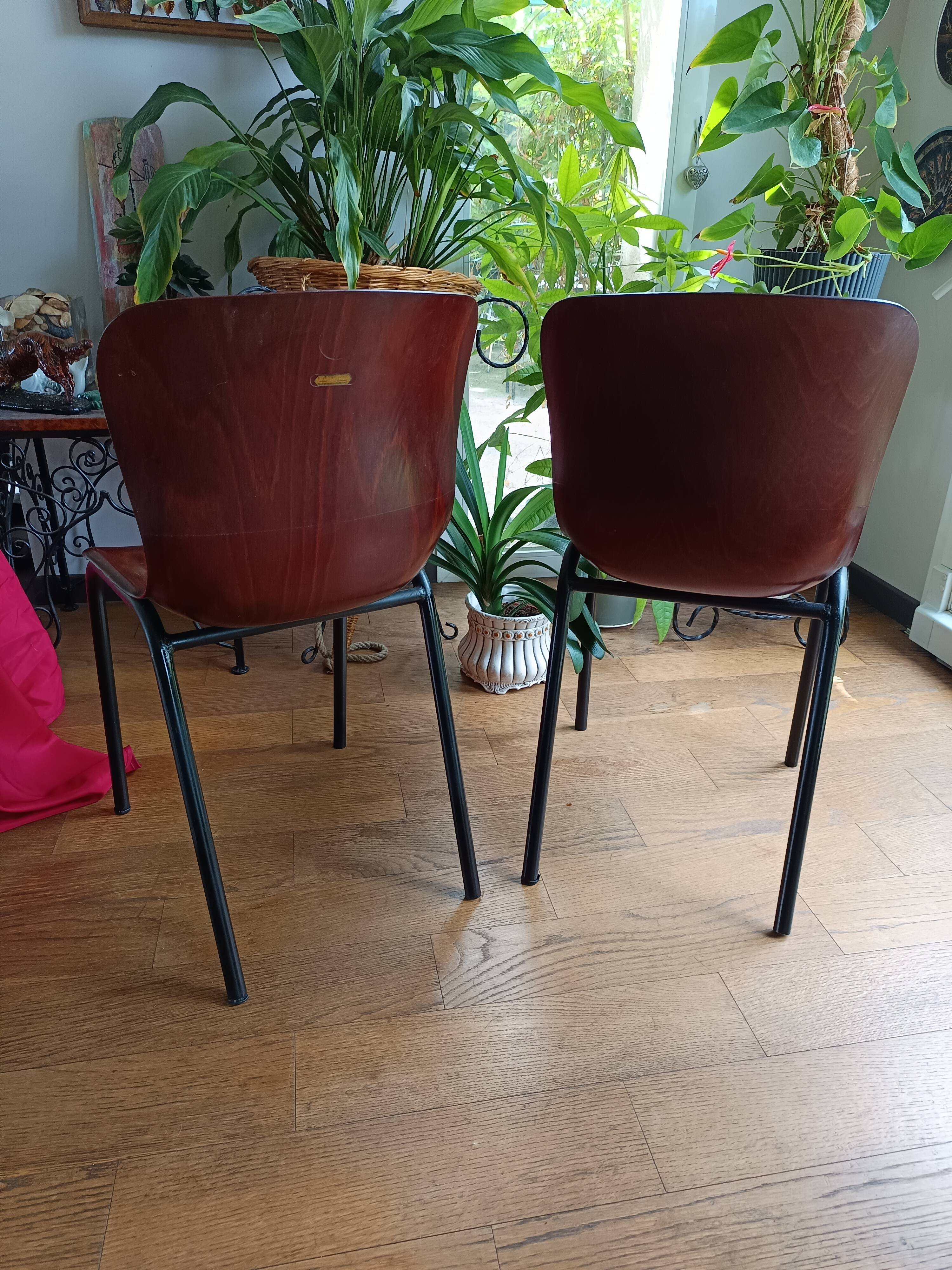 pair of vintage Pagholz chairs 1960s/1970s