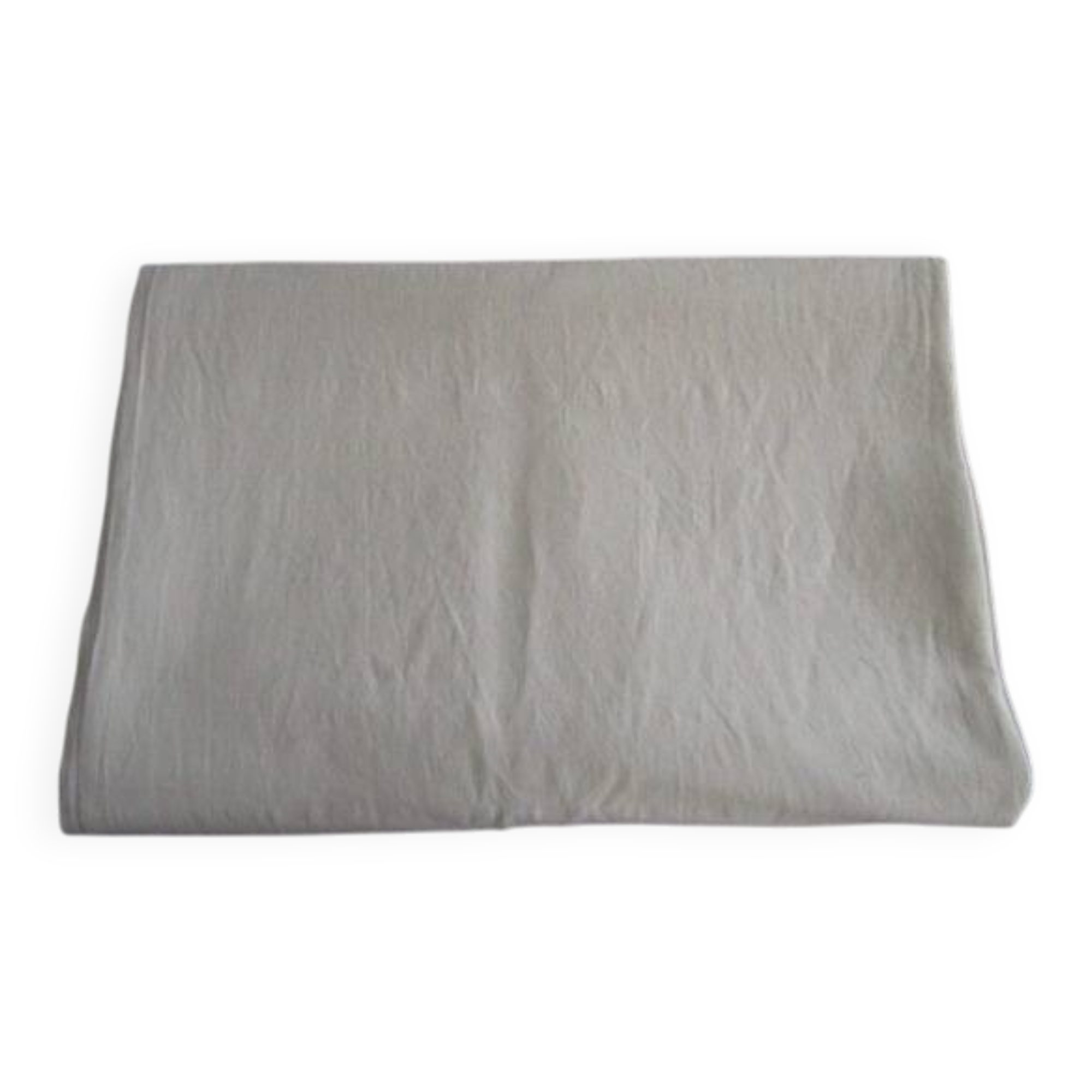 Antique cotton sheet: 310x200cm - monogrammed