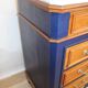 Commode en chêne et marbre gris, France XIXème