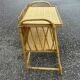 table d'appoint en rotin et osier  1970