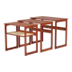 Nest of Teak Tables by Johannes Andersen for CFC Silkeborg, Denmark, 1950s, Set of 3