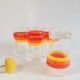Set of 5 glasses with advertising aperitifs Vabé 1970 vintage