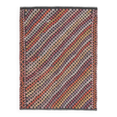 Tapis turc Oushak fait à la main en laine et coton marron des années 1970, 182x289.