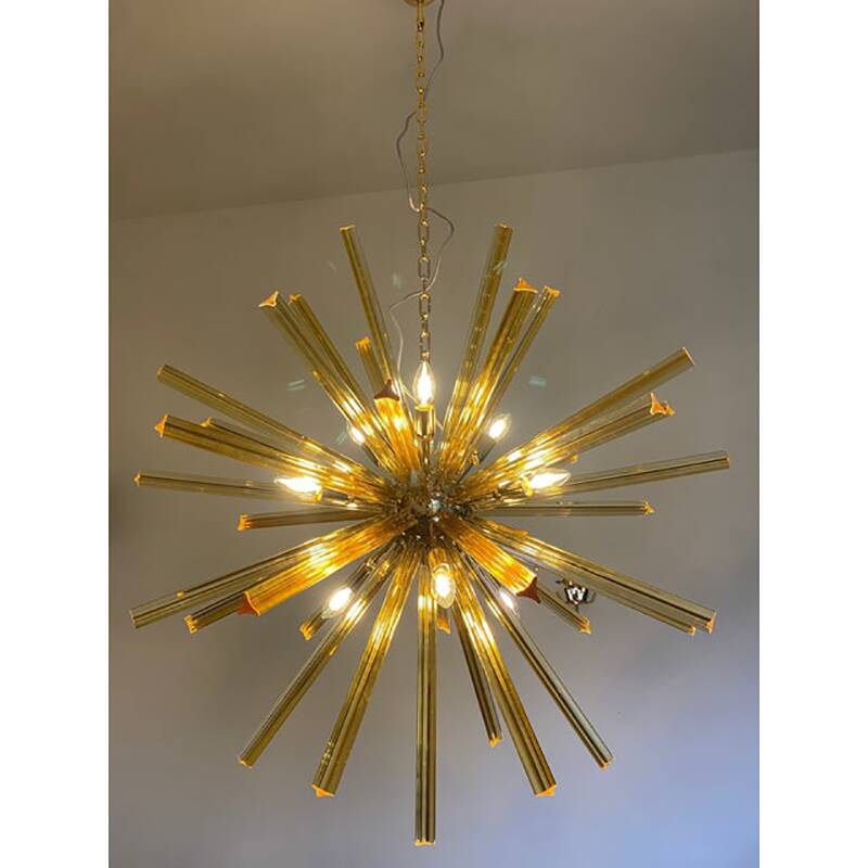 Sputnik Chandelier in Murano Glass Style From Italy
