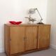 Furniture business in wood oak veneer 3 sliding doors
