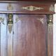 Large antique library from the Empire/Napoleon III period in mahogany and gilded bronze.