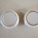 Set of 2 cups and an sugar bowl in iron earth