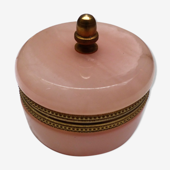 Pale pink pot in alabaster