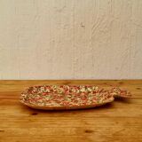 Bamboo dish with vintage floral patterns