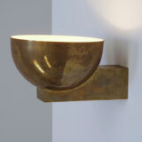 Modernist art deco brass wall lamp circa 1930