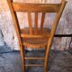 Ancienne chaise bistrot style luterma bois clair vintage #a567