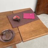 Solid pine table with its extension, 1950s