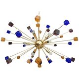 Murano glass sputnik chandelier