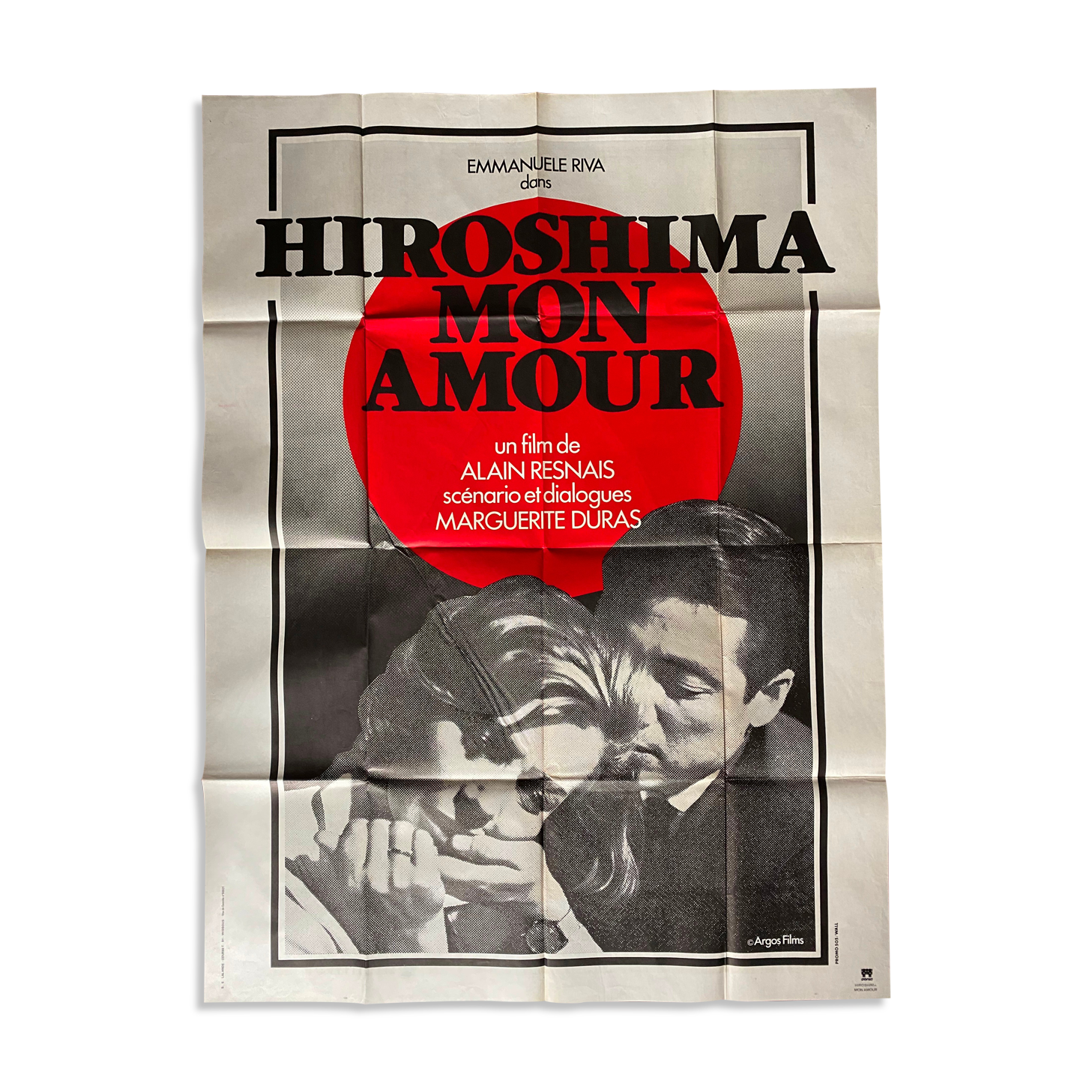 Cinema poster "Hiroshima mon Amour" Alain Resnais 120x160cm 1970