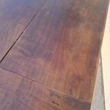 Rustic monastery farmhouse table, antique, 19th century, made of walnut.