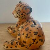Tirelire léopard en porcelaine