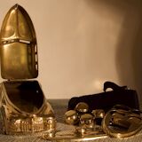 Encrier en laiton, Angleterre 1930