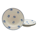 4 Deep Plates "Moulin des Loups", Richard model.